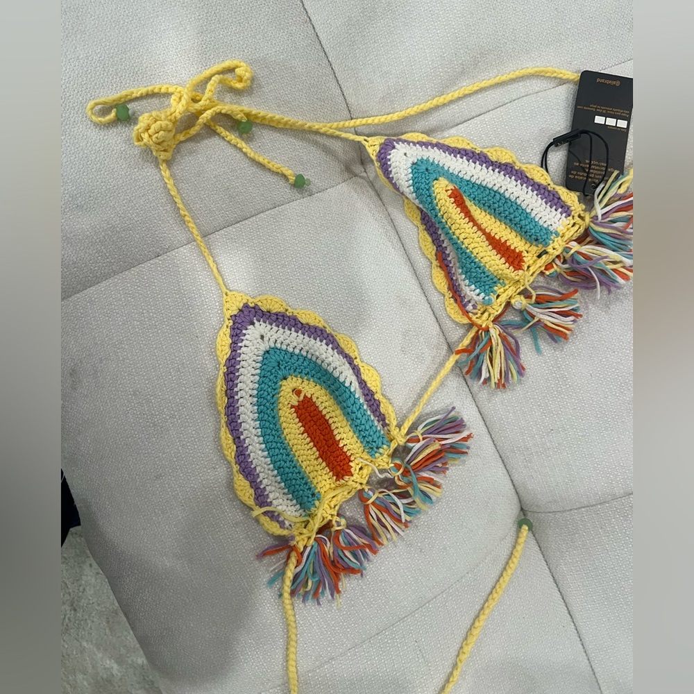 Colorful Crochet Bikini Top